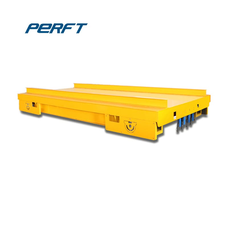 50 Ton Rail Transfer Cart With Turntable For Heavy Equipment Handling